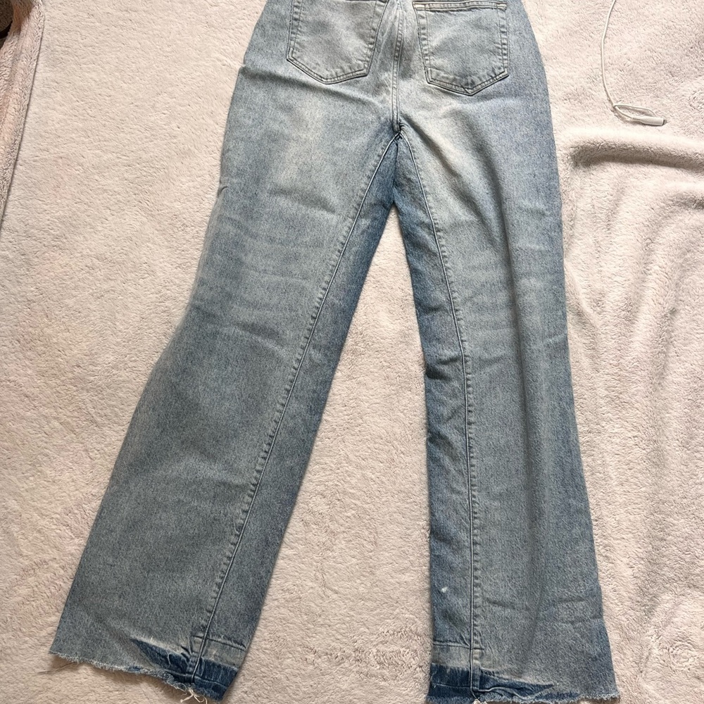 Free People Light Blue Wide Leg Pants - Picture 3 of 3